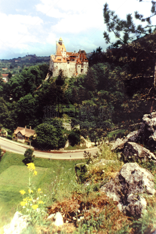 vlad vi,城堡,麸皮城堡,圣伯纳犬,垂直画幅,山,无人,著名景点,糠,摄影