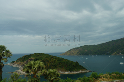 岛,海洋,水,彩色图片,水平画幅,枝繁叶茂,沙子,无人,帕通海滩,夏天