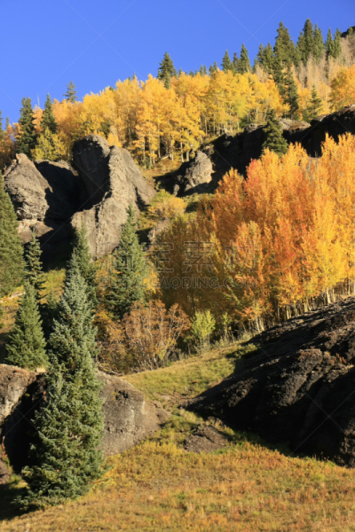 山,科罗拉多州,极端地形,斯奈佛尔斯山脉,杨基仔盆地,垂直画幅,天空,雪,无人,户外