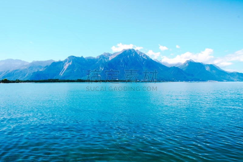 风景,瑞士,日内瓦湖,自然美,水,天空,日内瓦,休闲活动,雪,夏天