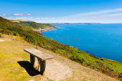 英格兰,雷母岬,康沃尔,自然,天空,雷蒙,水平画幅,无人,蓝色,欧洲