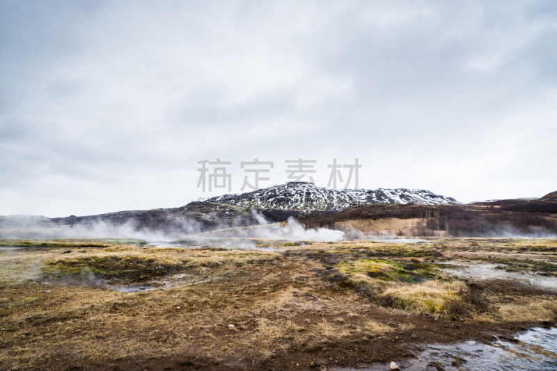 冰岛国,雾,地形,硫磺,熔岩,自然,水平画幅,地质学,户外,火山