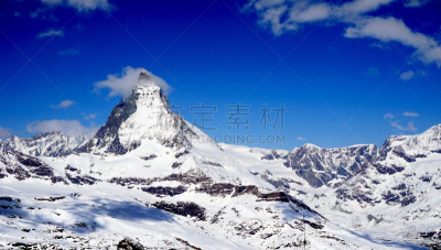 马特洪峰,地形,戈尔内格拉特,策尔马特,水平画幅,山,雪,旅行者,夏天,户外