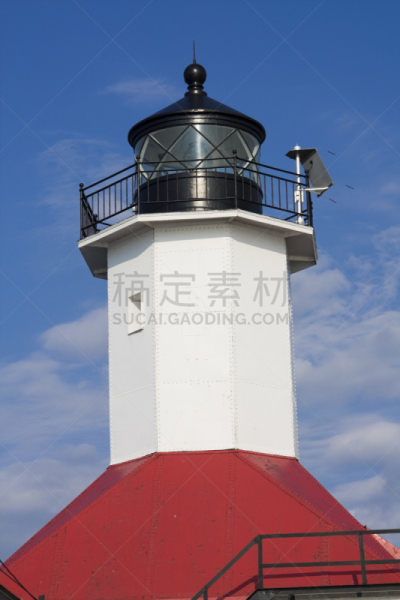 圣约瑟夫君,灯塔楼,本顿港,垂直画幅,建筑,无人,夏天,建筑外部,户外,密歇根湖