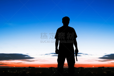 手牵手,男人,水平画幅,警官,城镇,绘画插图,2015年,拿着