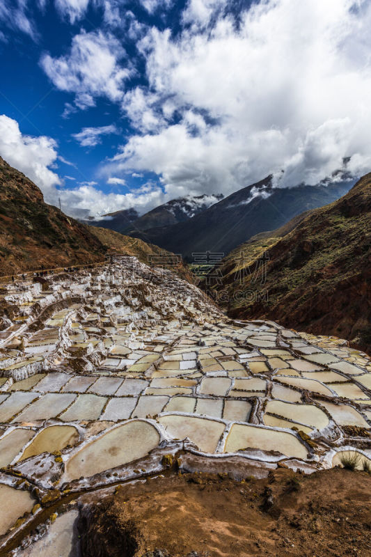 印加人文明,盐矿,山谷,远古的,旅途,山脊,云,海峡,古董,水库