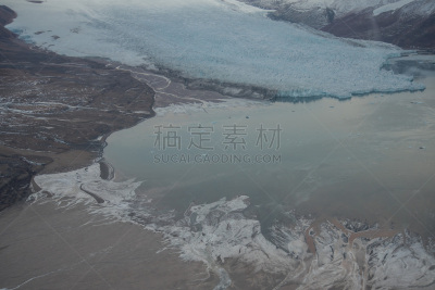 格陵兰,格兰福岛,峡湾,北,水,天空,水平画幅,无人,鸟类,北美
