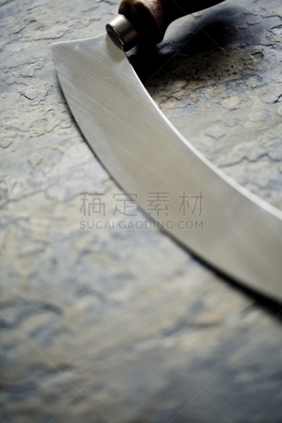 弧形双柄刀,剁刀,垂直画幅,留白,饮食,炊具刀,无人,烹调用具,彩色图片,成品