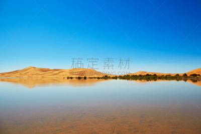 莫鲁加,湖,撒哈拉沙漠,沙漠绿洲,非洲,水,地名,水平画幅,沙子,无人