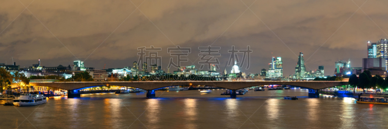 都市风景,伦敦,泰晤士河,水平画幅,建筑,无人,全景,欧洲,英格兰,户外