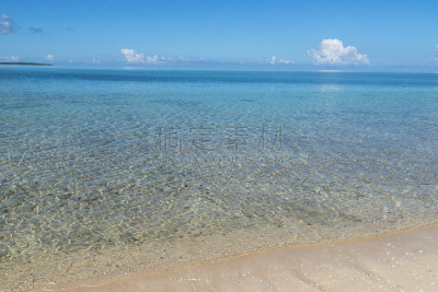 海滩,冲绳县,八重山群岛,风景,鸠间岛,留白,休闲活动,平视角,竹富町,纯净