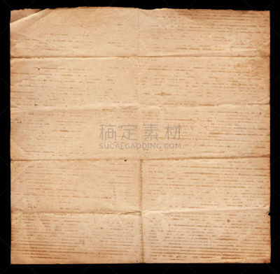 古董,纸,卷,水印,留白,褐色,折叠的,水平画幅,风化的,过大的