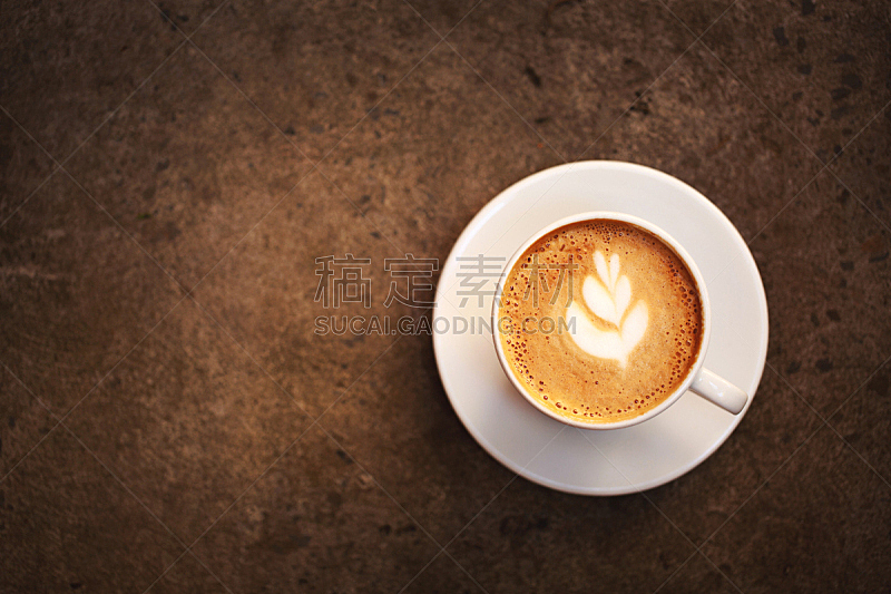 杯,卡布奇诺咖啡,褐色,艺术,芳香的,水平画幅,早晨,石材,饮料,咖啡