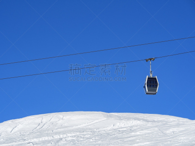 阿尔卑斯山脉,天空,度假胜地,水平画幅,山,奥斯塔山谷,雪,无人,滑雪坡,户外