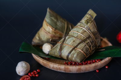 粽子,饺子,传统节日,端午节,打开了的,米饺子,中式外卖,稀缺,栗子,席子