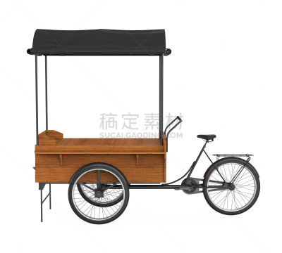食品,手推车,分离着色,商务,空的,车轮,背景分离,桌位,交通方式,三轮车