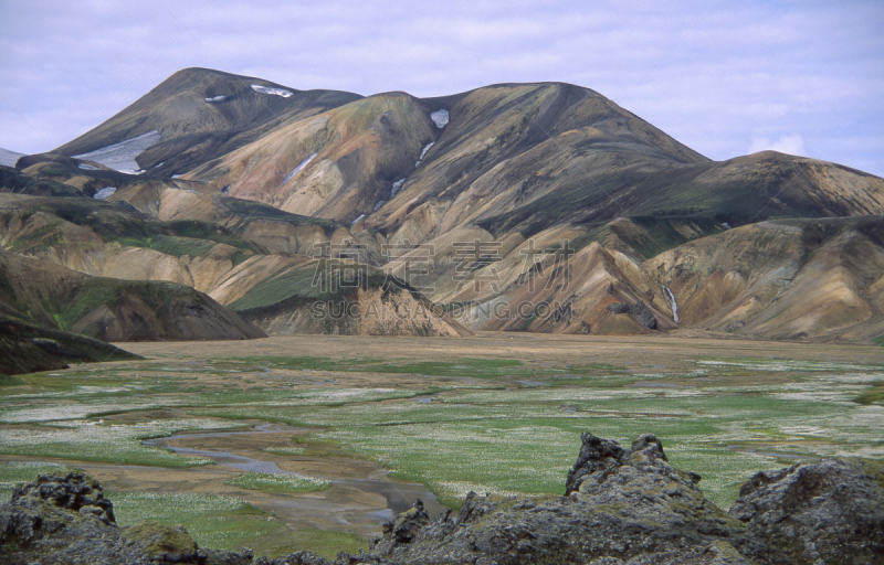 山,颜色,兰德玛纳,硫磺,褐色,水平画幅,火山地形,旅行者,户外,草