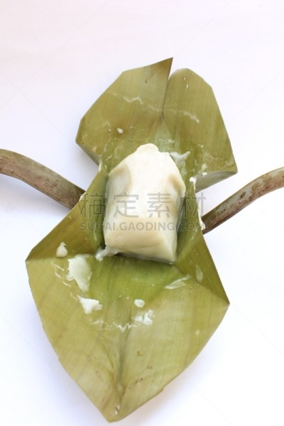 泰国,甜点心,椰子,塞满了的,香蕉叶,垂直画幅,美,膳食,东亚,烹调
