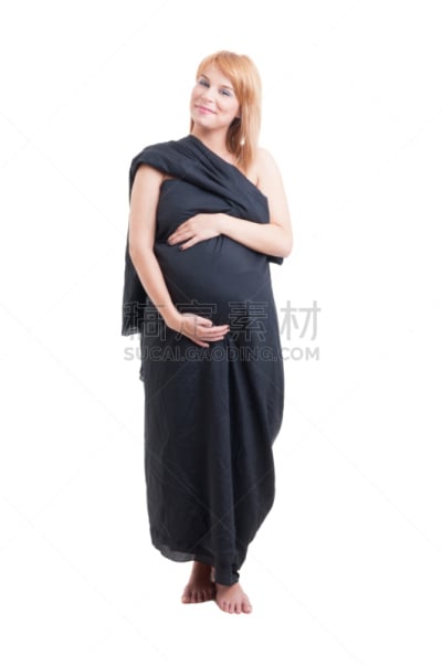 女人,黑色,白色,衣服,分离着色,面纱,长发,垂直画幅,美,纺织品
