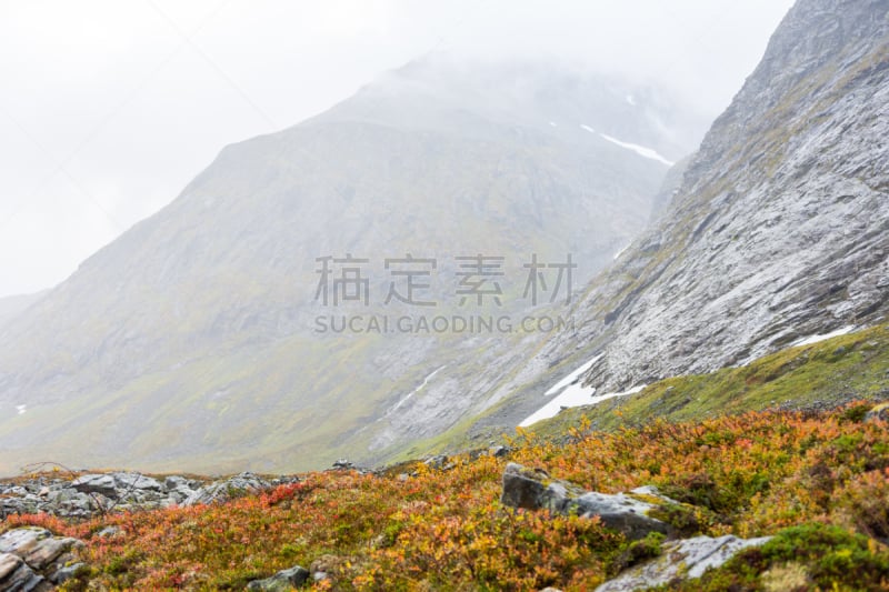 秋天,挪威,桑莫阿尔卑斯山脉,水平画幅,户外,石材,多变的天空,云景,气候与心情,非凡的