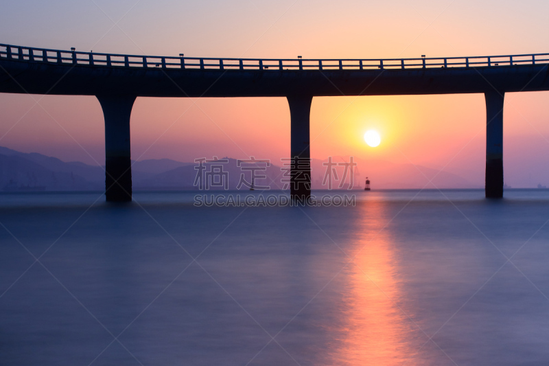 厦门,路,演武大桥,风景,福建省,高架桥,水平画幅,无人,户外,海滩