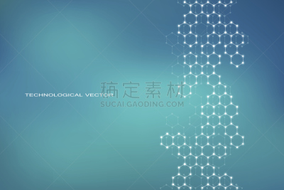分子,六边形,分子结构,神经元,脱氧核糖核酸,健康保健,科学,绘画插图,矢量,背景
