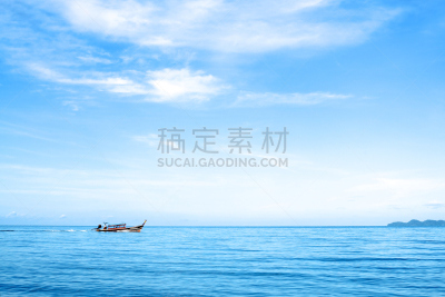 船,海洋,水,天空,水平画幅,无人,安达曼海,夏天,蓝塔岛,户外