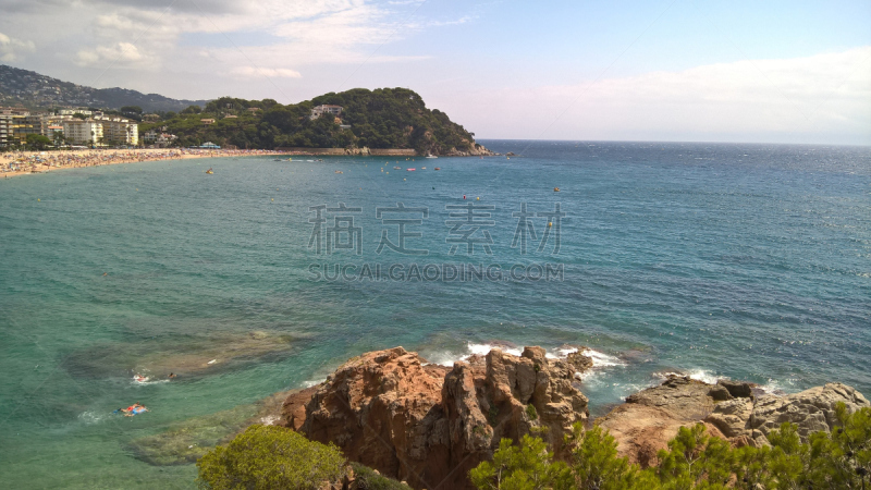 海洋,海岸线,地形,自然美,水平画幅,山,沙子,无人,夏天,户外