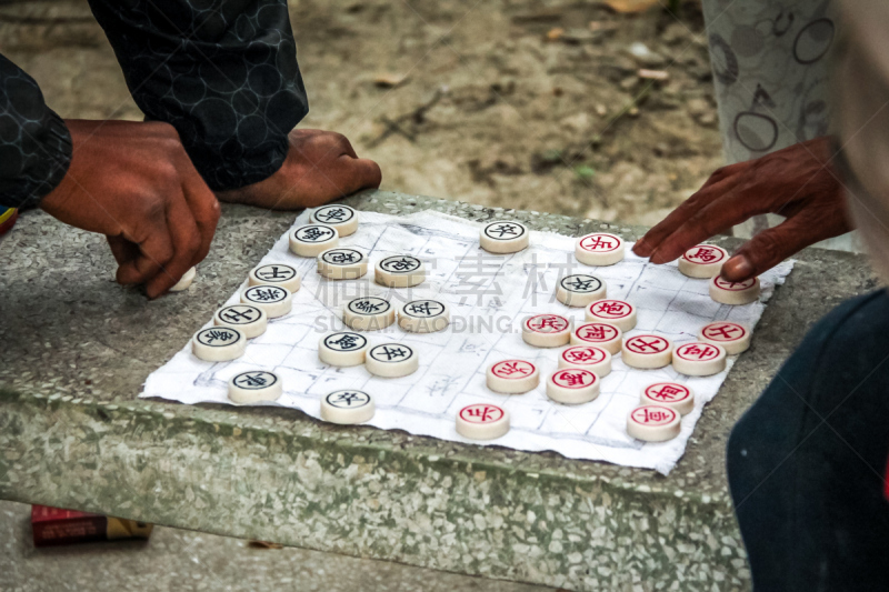 国际象棋,进行中,纸,传统,中国象棋,中文,汉字,北京,水平画幅,古老的