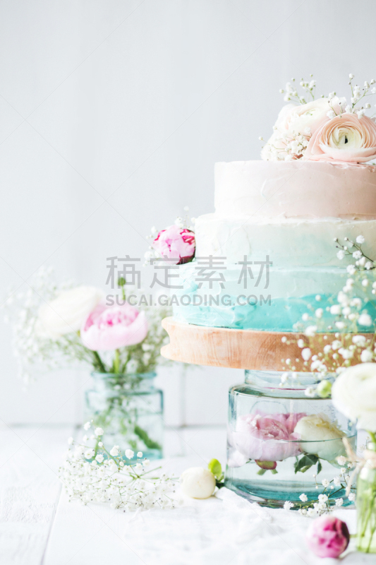 结婚蛋糕,垂直画幅,美,传统,奶油,蛋糕,生日,工作室,甜点心,俄罗斯
