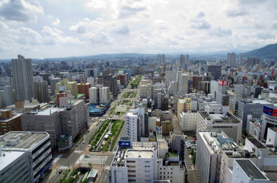 都市风景,札幌,无线电通信塔,窗户,办公室,天空,公园,水平画幅,旅行者,顶部