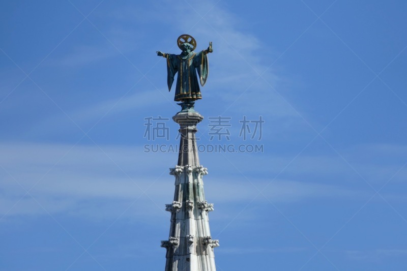 Munich, Münchner Kindl at the top of City Hall tower