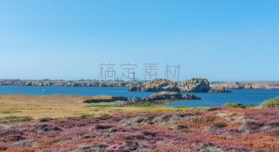 水平画幅,岩石,无人,岩层,主要海洋,建筑外部,户外,灯塔楼,布列塔尼,阿申特岛