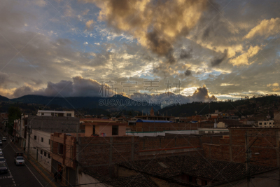 厄瓜多尔,奥塔瓦洛,都市风景,火山,背景,视角,热带气候,环境,野生动物,著名景点
