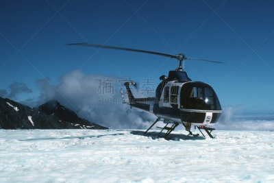 直升机,冰河,天空,通勤者,气候,水平画幅,高视角,提举,雪,环境损害