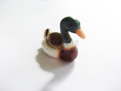 野鸭,装饰品,可爱的,白色背景,陶瓷工艺品,玩具,简单,图像,可爱,色彩鲜艳