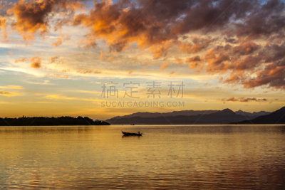 云,诺兹比,座位,夏天,异国情调,湖,水湾,海滩,著名景点,风景