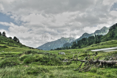 Mountain in Pyrenees, Ariège, Midi-Pyrenees in south of France