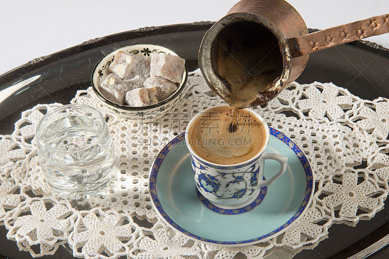 土耳其软糖,土耳其清咖啡,锦缎,褐色,古董,水平画幅,安纳托利亚,东亚,击球