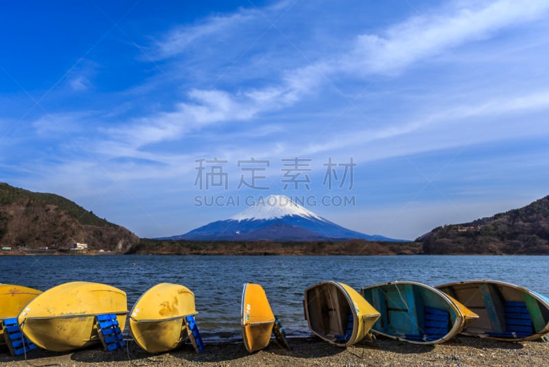 湖,山,风景,障子,富士山,精进湖,富士河口湖,自然,宁静,水平画幅