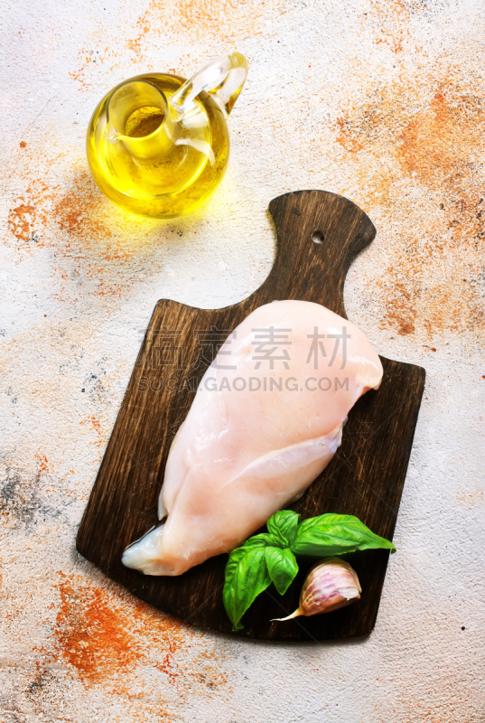 生食,鸡胸,垂直画幅,胡椒,软体动物,配方,乡村风格,腹足动物,生锈的,肉