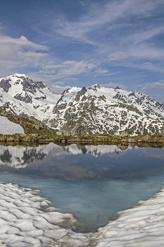 冬天,垂直画幅,山口,雪,阿尔卑斯山脉,无人,户外,冰,湖,瑞士