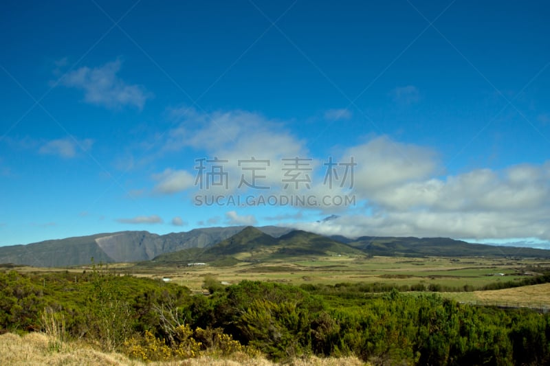 留尼汪（法属）,徒步旅行,天空,留白,水平画幅,无人,火山地形,马法提环岛,户外,云景