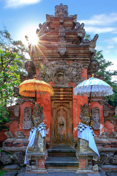 巴厘岛,灵性,印度尼西亚,仪仗队,弹簧,寺庙,神,坦帕西林,垂直画幅,建筑