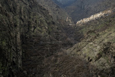 山,乡村,扎格罗斯山脉,库尔德斯坦,伊朗,水平画幅,小的,岩石,雪,无人