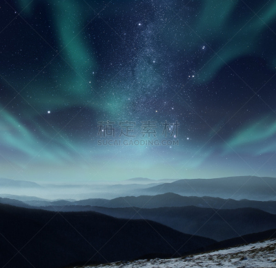 夜晚,南极洲,极光,两极气候,北极,北极星,北极光,星际,银河系,星座