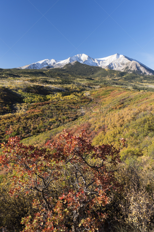 雪,索普日斯山,科罗拉多州,秋天,早晨,平衡折角灯,雪山,环境,云,uncompahgre national forest