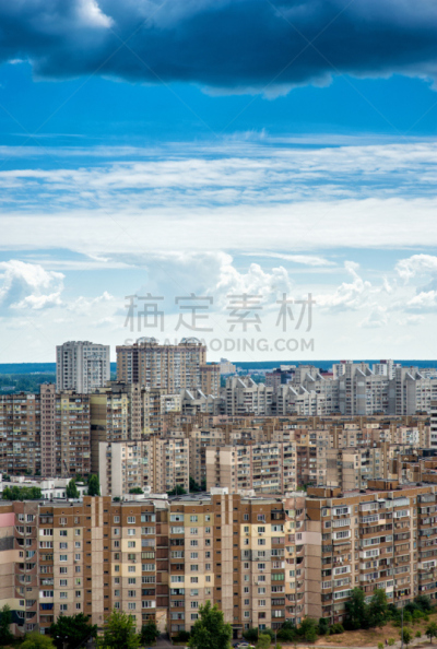 全景,城市,垂直画幅,交通堵塞,建筑,城市天际线,巨大的,旅行者,夏天,户外