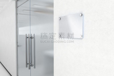 名牌,玻璃,空白的,进口标志,建筑物门,压克力玻璃,数字取景器,门,身份,白色