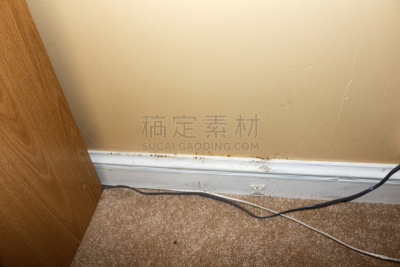 室内,住宅内部,围墙,霉菌,壁脚板,留白,檐口,电插头,水平画幅,墙